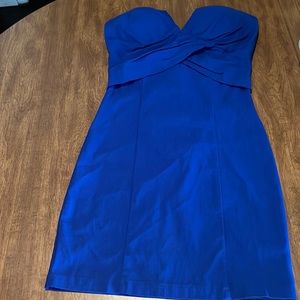 Cute blue mini dress strapless!